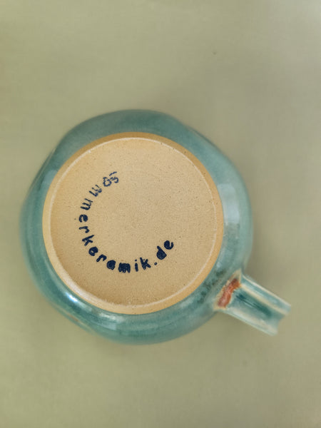 Tasse "Dots rosé/türkis"