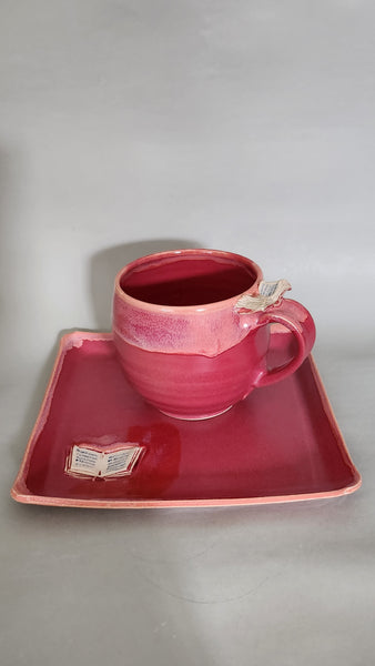 Set Tasse + Teller "Schmökerzeit"
