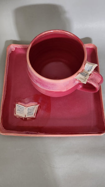 Set Tasse + Teller "Schmökerzeit"