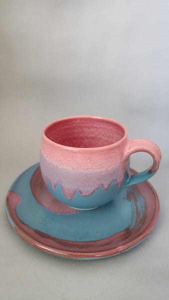 Set Teller rund plus Tasse 0,3l "Colormatch"