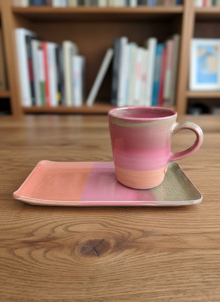 Set Tasse 0,25 l plus Teller Rechteck