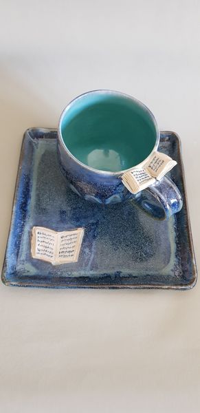 Set Tasse + Teller "Schmökerzeit"