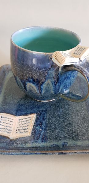 Set Tasse + Teller "Schmökerzeit"