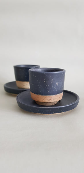 Espresso Becher "Mattea"  Set mit Teller