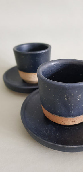 Espresso Becher "Mattea"  Set mit Teller