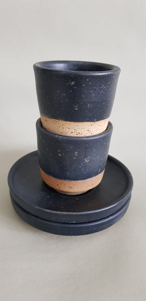 Espresso Becher "Mattea"  Set mit Teller