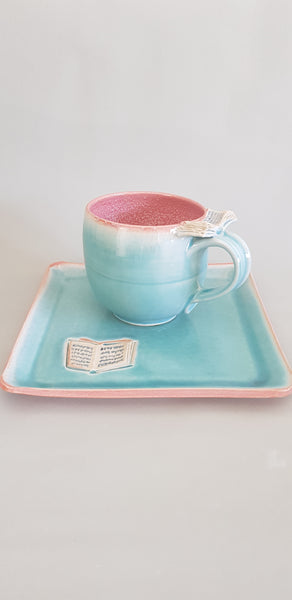 Set Tasse + Teller "Schmökerzeit"