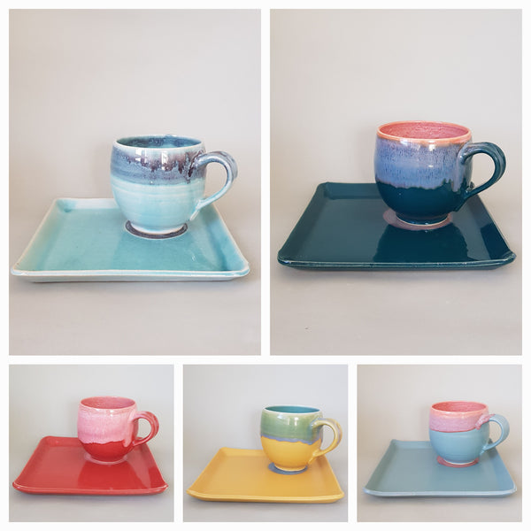 Set "Colormatch" Tasse und Teller