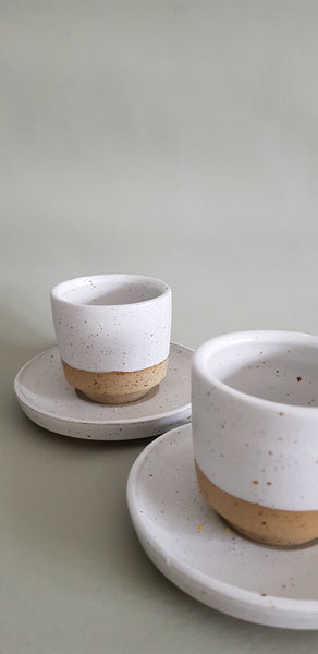 Espresso Becher "Mattea"  Set mit Teller