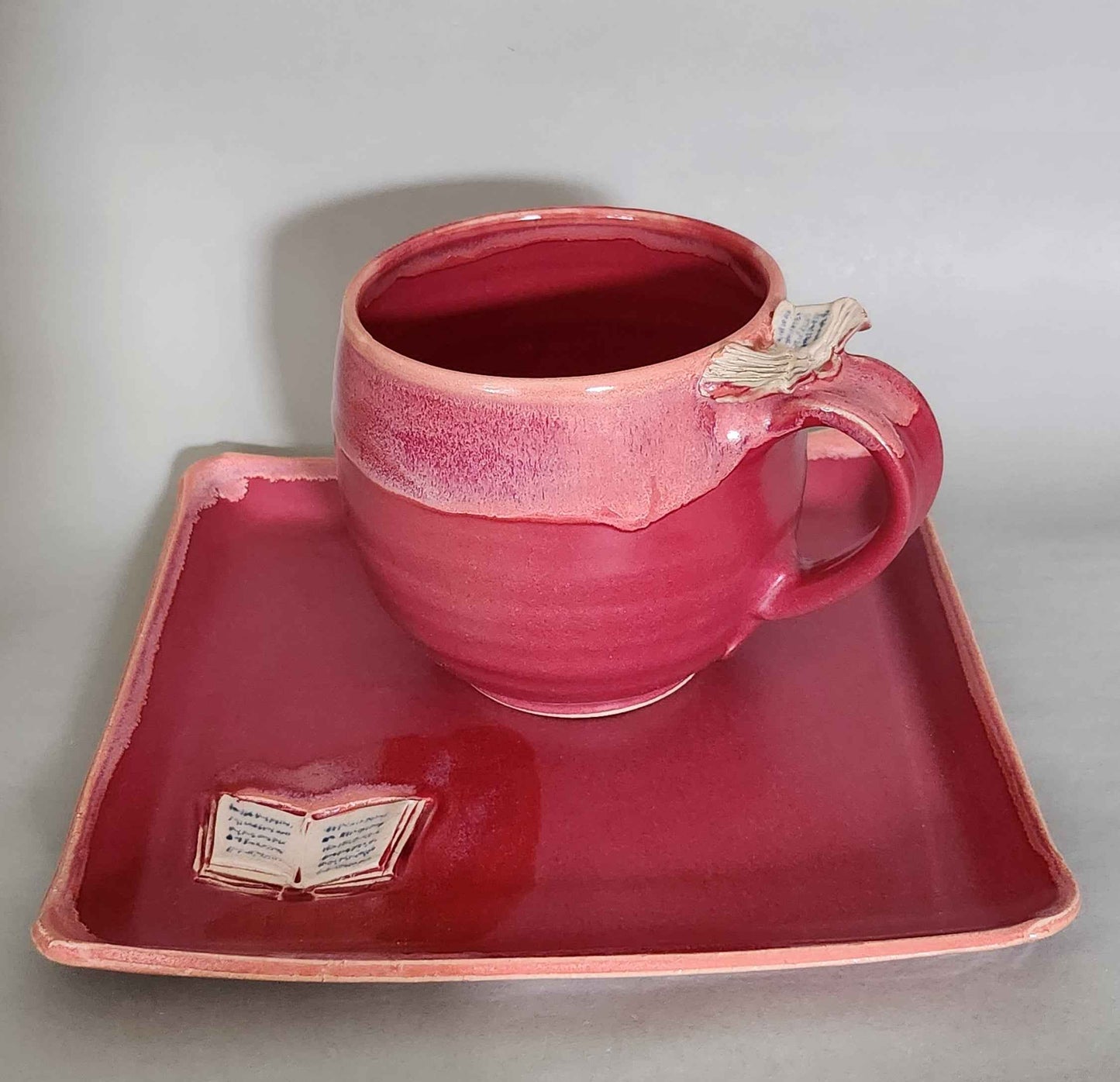 Set Tasse + Teller "Schmökerzeit"