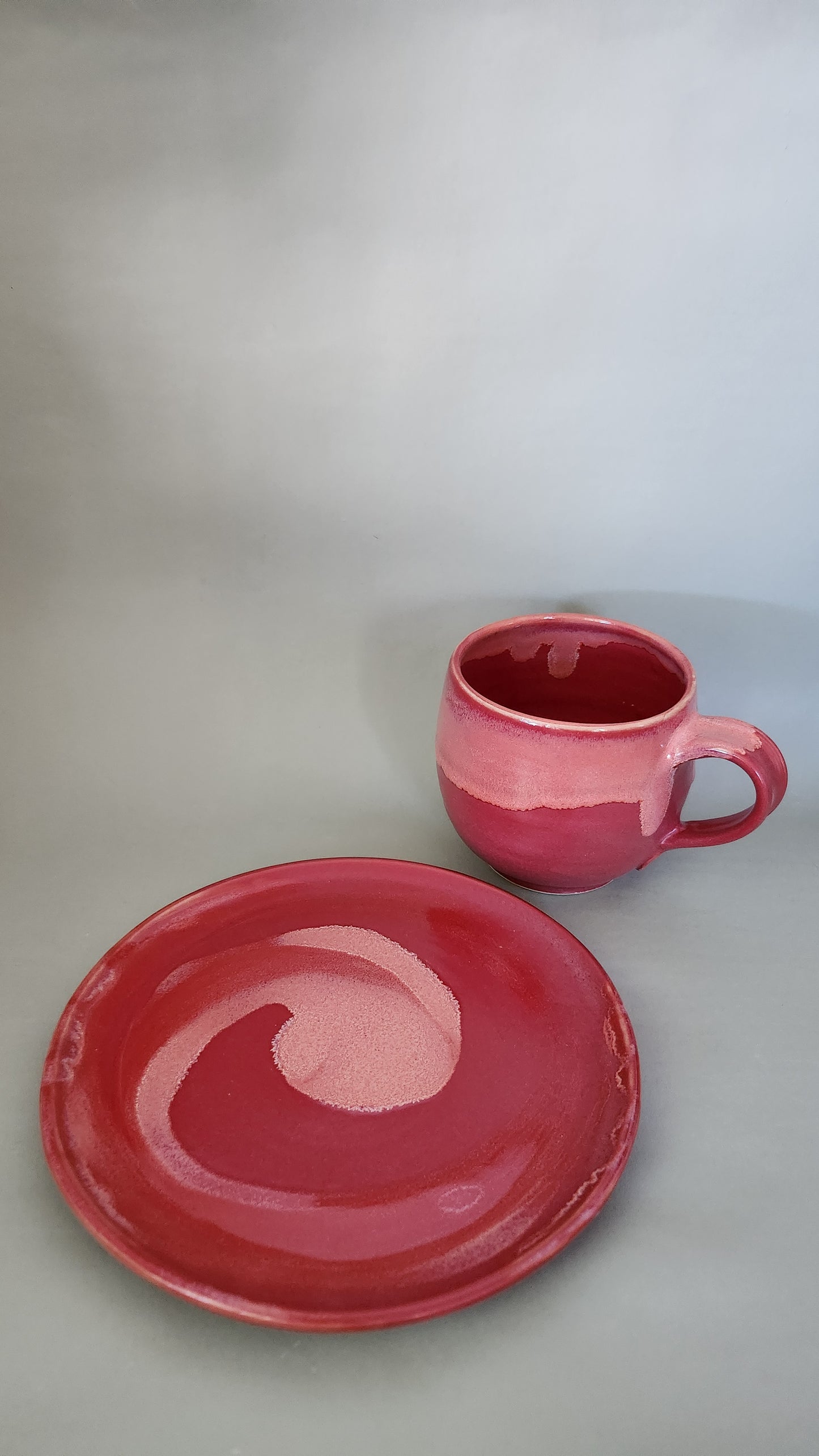 Set Teller rund plus Tasse 0,3l "Colormatch"