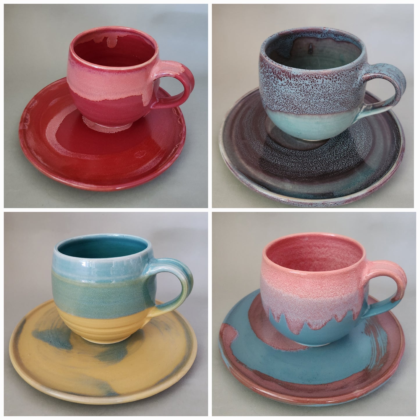 Set Teller rund plus Tasse 0,3l "Colormatch"