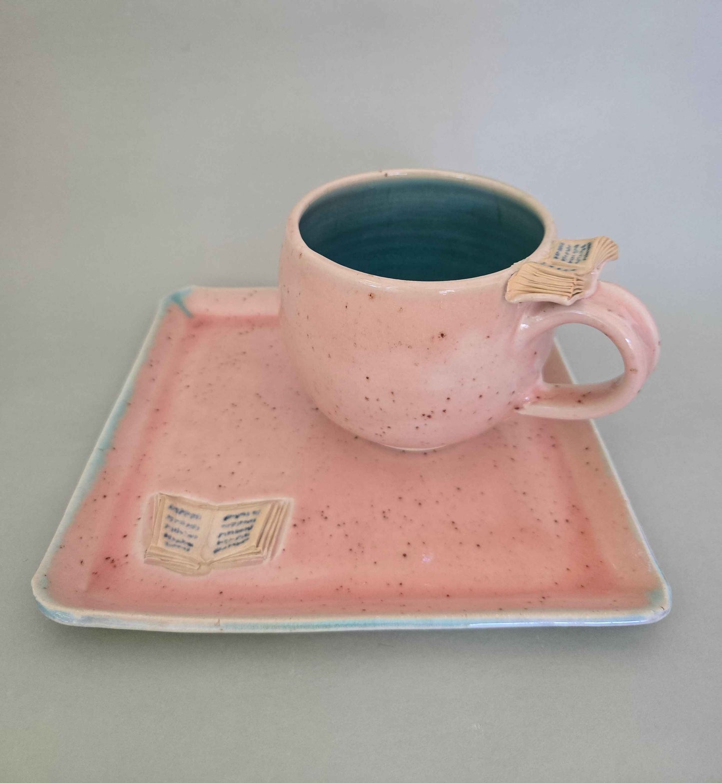 Set Tasse + Teller "Schmökerzeit"
