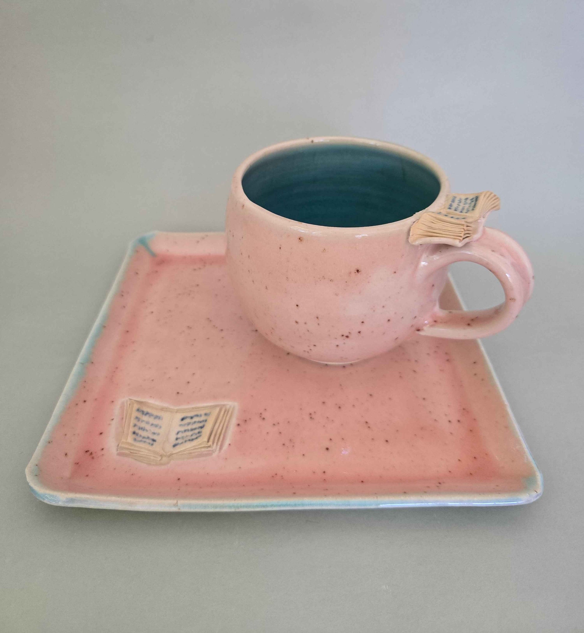 Set Tasse + Teller "Schmökerzeit"