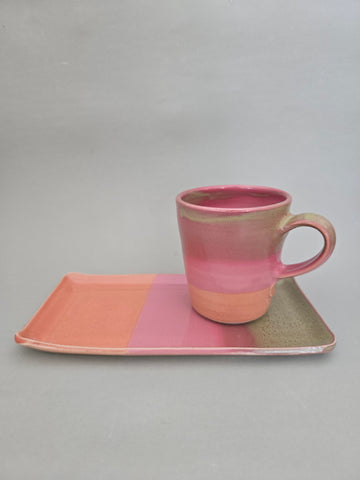 Set Tasse 0,25 l plus Teller Rechteck