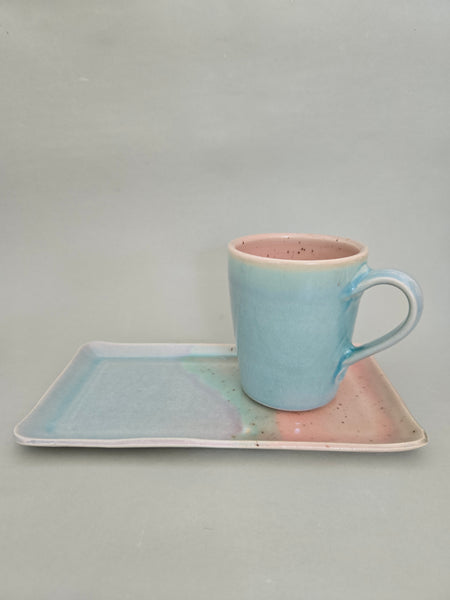 Set Tasse 0,25 l plus Teller Rechteck