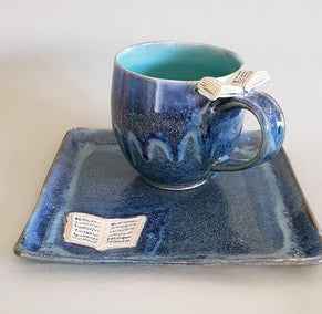 Set Tasse + Teller "Schmökerzeit"