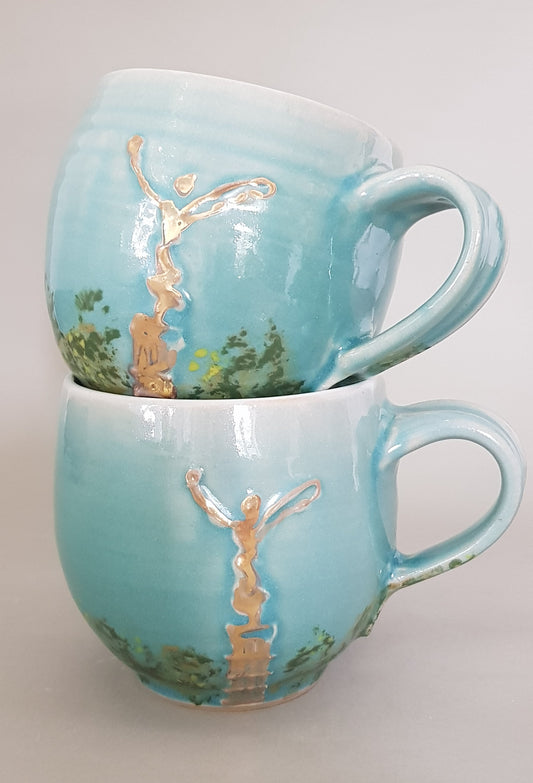 Exklusive Berlin Souvenir Tasse "Goldelse" 0,3 l