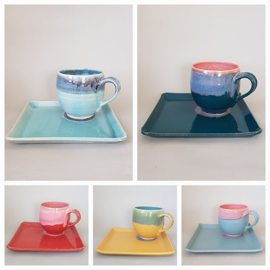 Set "Colormatch" Tasse und Teller